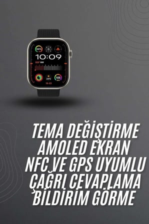 Akıllı saat 2.02 inch Nabız Ölçer Arama Konuşma Müzik Dinleme