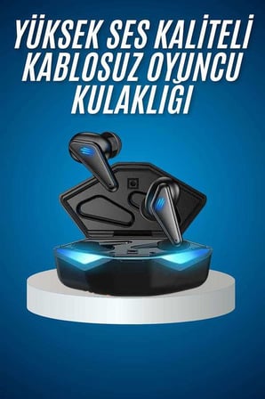 Bluetooth Kulaklık Oyuncu Kulaklığı RGB Işıklı Oyunlarda Düşük Gecikme