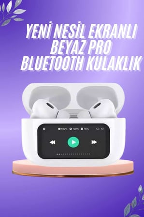 Dokunmatik Ekranlı ANC/ENC Yeni Nesil Pro Bluetooth Kulaklık Dokunmatik Ekran Yeni Nesil