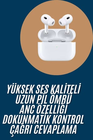 Yeni Nesil Pro Bluetooth Kulaklık Android ve İOS Uyumlu Dokunmatik Kontrol