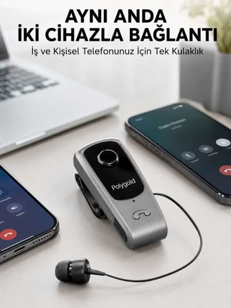 Mikrofonlu ve Ses Kontrollü Kablosuz Kulak İçi Kulaklık