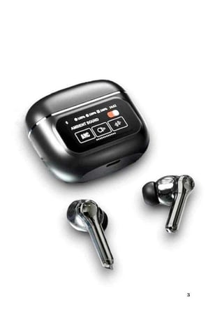 Yeni Nesil ANC Özellikli Çağrı Cevaplayan Dokunmatik Ekranlı Bluetooth Kulaklık Siyah Yeni Nesil