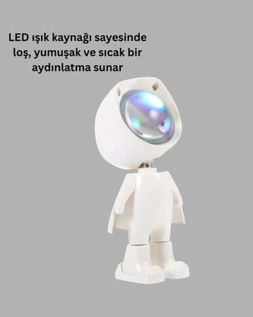 Dekoratif Gün Batımı Işığı – Astronot Figürlü Yeni Nesil