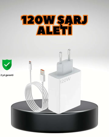 120 Watt Ultra Hızlı Şarj Seti Realme 7 8 9 Pro Uyumlu