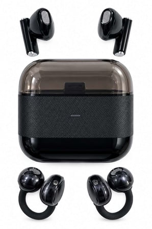 4 Kulaklıklı Kablosuz Bluetooth Kulaklık Klipsli ve Kulak İçi Kullanım 2’si 1 Arada Hi Fi Yüksek Ses