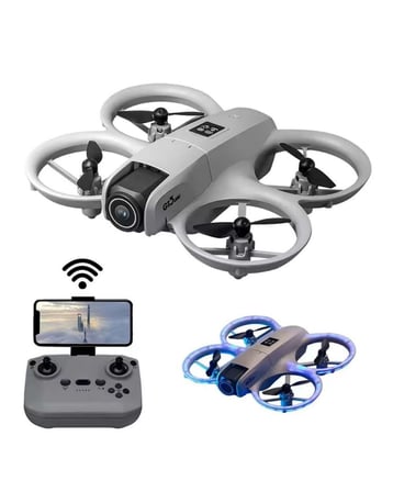 Işıklı Mini Drone Uzun Şarj Süreli ve Yedek Pervane Setli