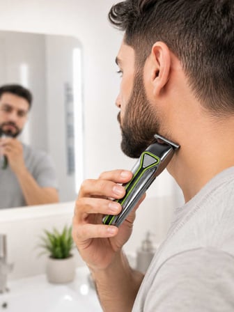 Profesyonel Erkek Tıraş Makinesi 3 Taraklı T Tipi Bıçaklı USB Şarjlı Saç Sakal Kesme Makinesi