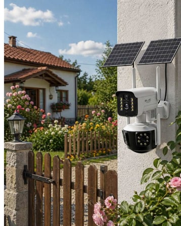 Güneş Enerjili Arsa Kamerası 4G SIM Kartlı Gece Görüşlü Solar Kamera