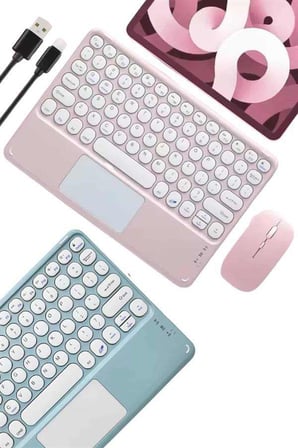 Profesyonel Wifi Q Klavye Bluetooth Klavye Touchpad 10.8 Inç Yeni Nesil
