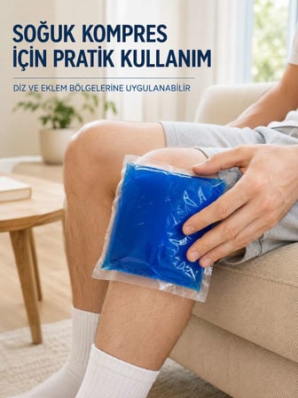 Mavi Termojel Kompres Paketi Sıcak Soğuk Kullanımlı Pratik Jel Kompres