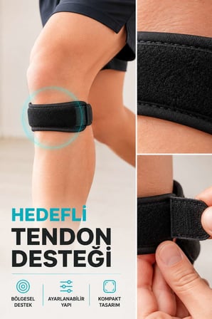 Ayarlanabilir Tendon Destek Bandı Diz Altı Spor Koşu Yürüyüş Bandı