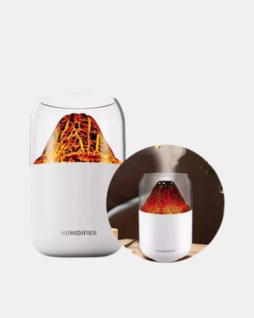 280ml Alev Işıklı Ultrasonik Hava Nemlendirici Sessiz ve USB Şarjlı