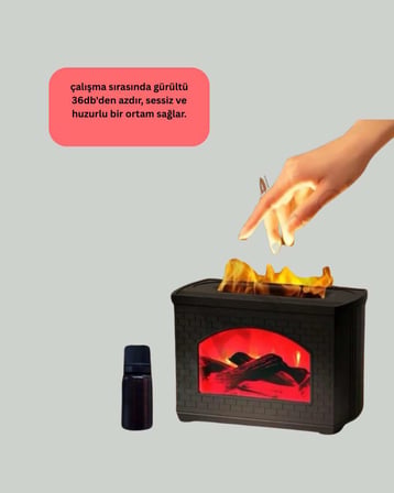 Aromaterapi Destekli Ultrasonik Nemlendirici USB Bağlantılı Sessiz Model