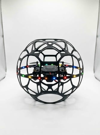 Koruyucu Kafesli Dron El Hareketiyle Kontrol Edilebilen Uçan