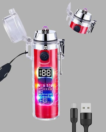 Kamp ve Outdoor İçin Çok Amaçlı Çakarlı Elektronik Çakmak