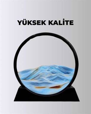 Döndürülebilir Dinamik Kum Tablosu – Stres Giderici, Yüksek Kaliteli Cam ve Doğal Kum ile Sanatsal M