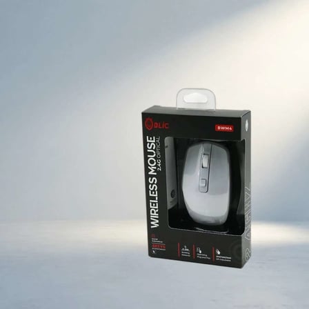 Kablosuz 1600DPI Beyaz Mouse Uzun Menzilli Ofis ve Oyun Kullanımı