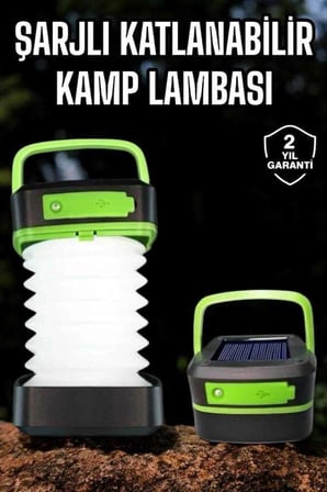 Taşınabilir Akordeon LED Lamba 1200 mAh Şarjlı El Feneri