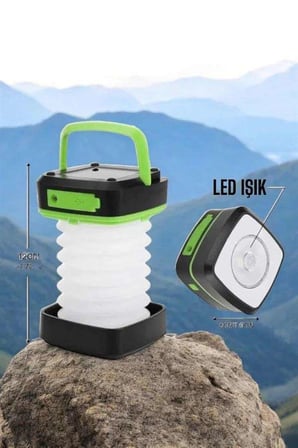 Taşınabilir Akordeon LED Lamba 1200 mAh Şarjlı El Feneri