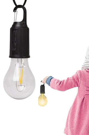 Şarjlı Askılı Ampul 1 Adet Taşınabilir Bahçe Lambası