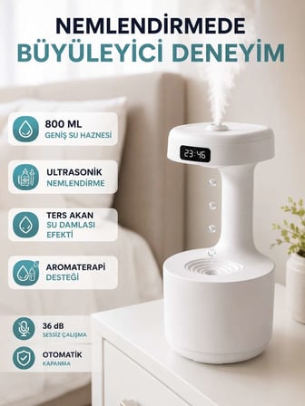 Dekoratif Su Damlası Nemlendirici 1 Adet