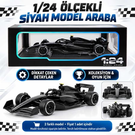 Formula F1 Siyah 24 Adet Seti ile Hız Tutkunları İçin