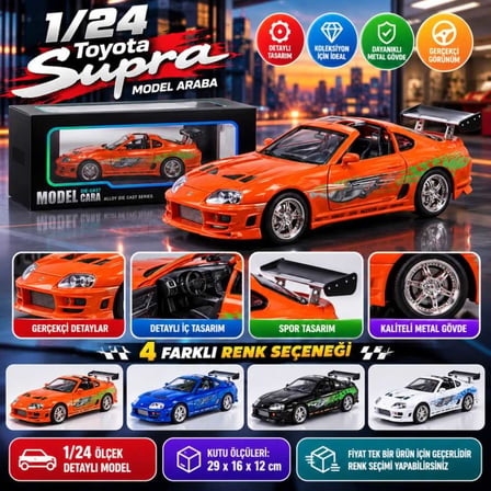 Toyota Supra 1:24 Ölçekli