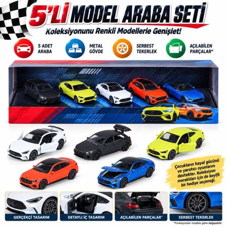Mercedes-AMG 1:64 Ölçekli 5'li Araç Seti