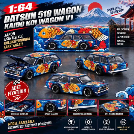 KaidoHouse 1 64 Datsun KAIDO 510 Wagon Koi