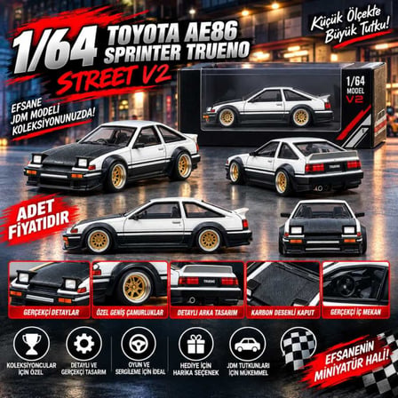 Kaido Street V2 Toyota AE86 Sprinter Trueno 1 Adet