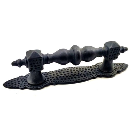 Antika Tarz Dekoratif Pirinç Ağır Kapı Çekme Kolu - Küçük, 215x40 Mm, Oksit