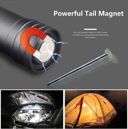 F.b.ı F-90 Aluminyum Kaplama Mıknatıslı Şarjlı El Feneri
