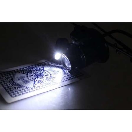 Gözlük Model 20x16mm Optik Lens Led Işık Monoküler Büyüteç