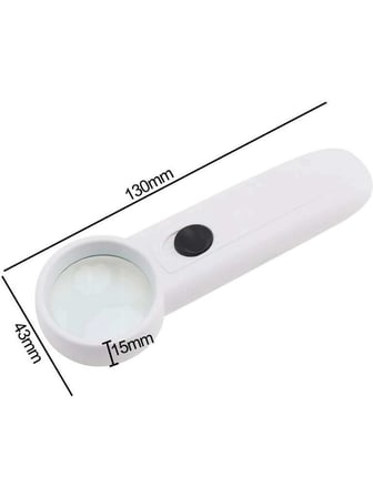 15x Çok Fonksiyonlu 2 Led Işıklı Taşınabilir El Büyüteç