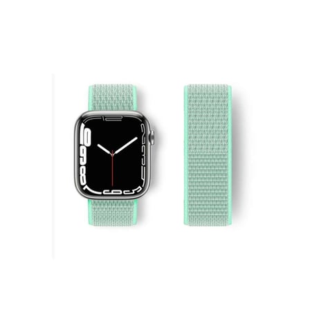 Watch 42mm Hasırlı Cırtcırtlı Kordon - Turkuaz
