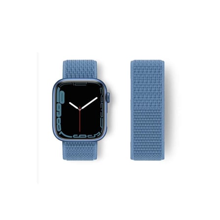 Watch 42mm Hasırlı Cırtcırtlı Kordon - Mavi