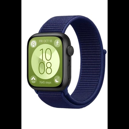 Huawei Fit 4 Hasırlı Cırtcırtlı Kordon - Lacivert-mürdüm