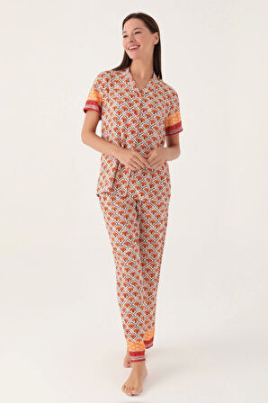 Pierre Cardin Pc8823-s Kadın Gömlek Yaka Pijama Takımı
