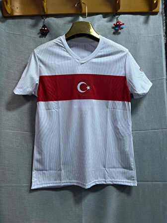 Bite Nose Türkiye Beyaz Milli Takım Yetişkin T-Shirt Halısaha Forması