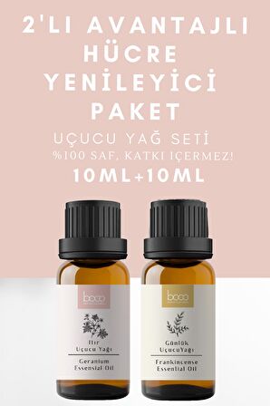 2li Avantajlı Paket Cilt Hücre Yenileyici Itır & Günlük %100 Saf Uçucu Yağı