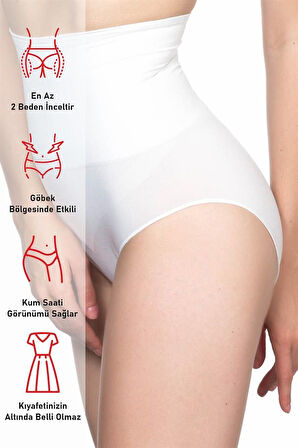 Beyaz Emay 2200 Pantolon Slip Korse