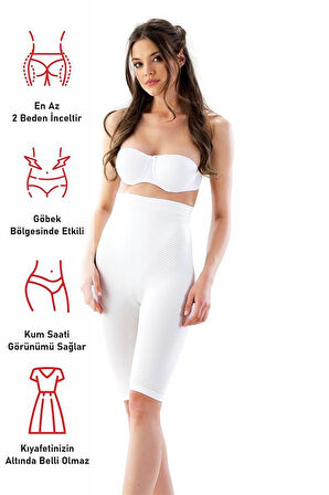Beyaz Emay 2040 Anti Selülit Boxer Korse