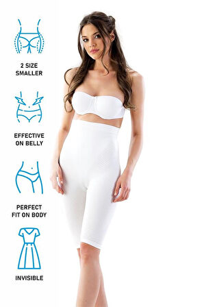 Beyaz Emay 2040 Anti Selülit Boxer Korse