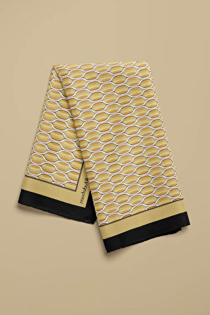 Kadın Geometrik Desenli 50x50 Bandana HYL DG01605-22