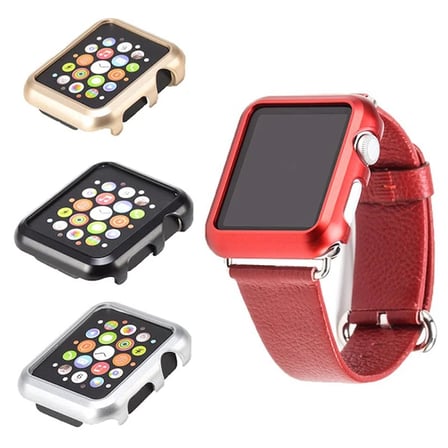 Ally Apple Uyumlu İwatch 2-3 38mm Lazer Kaplama Pc Kılıf-(5775)