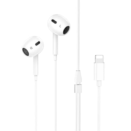 HOCO M111 Max Primero Lightning Kulakiçi Mikrofonlu Kablolu Kulaklık-(5775)