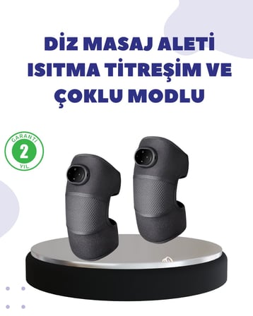 Diz ve Dirsek İçin Isıtmalı Masaj Dizlik Aparatı