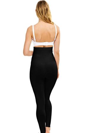 Kadın Siyah Hamile Likralı Tayt