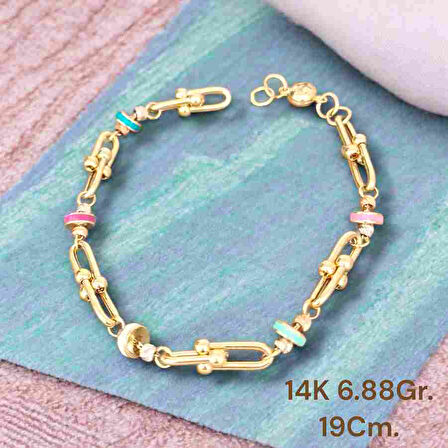 14AYAR 6.88GRAM ALTIN TFF BİLEKLİK