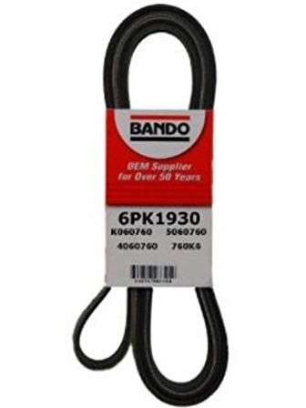 Bando 6PK1930 Kanallı Kayış Ka 98-06 Fiesta IV 95-02 Mazda 121 III 96-03 Lexus Mazda Porsche Toyota 68804 68438 6PK1930